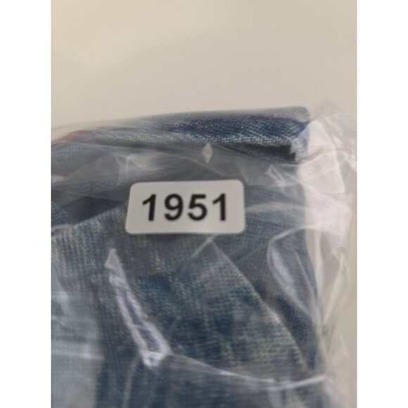 Vtg Agapo Denim Jumper Dress Size S Embroidered Flowers Teacher Countrycore Maxi - Picture 5 of 5